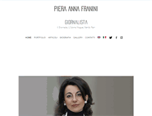 Tablet Screenshot of annafranini.com